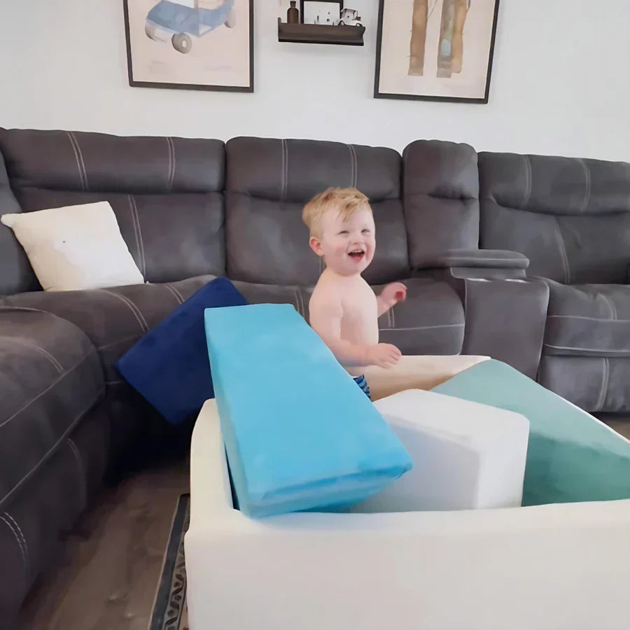 Plushitect® - Coussin de jeu puzzle Tangram