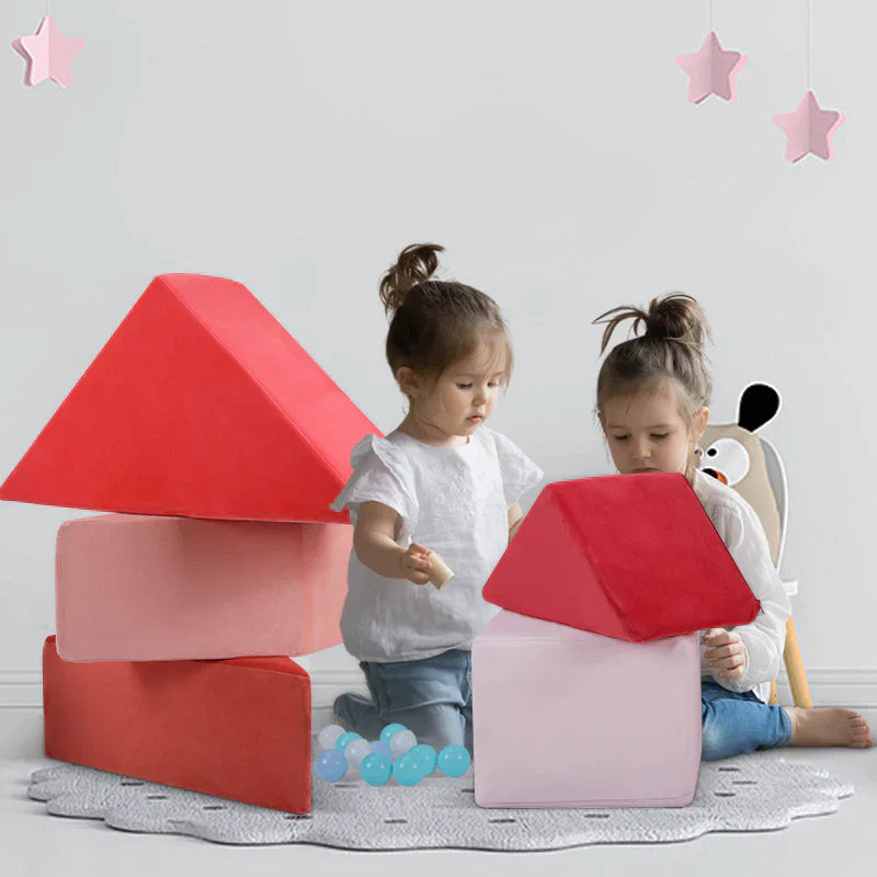 Plushitect® - Coussin de jeu puzzle Tangram