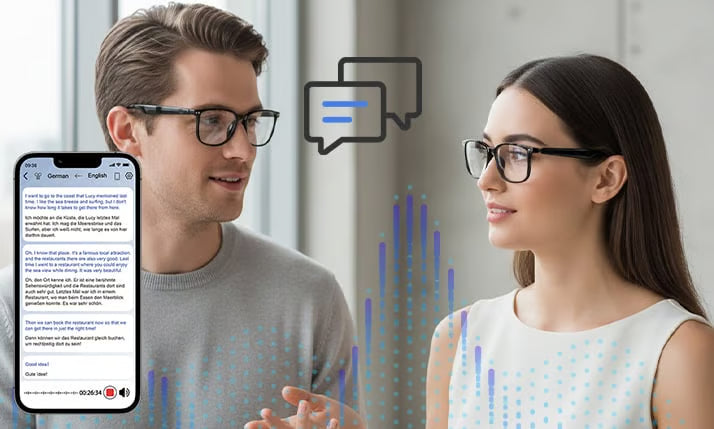 VueSmart® - Lunettes Intelligentes IA avec Accès caméra