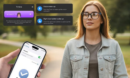 VueSmart® - Lunettes Intelligentes IA avec Accès caméra
