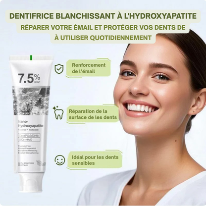 BlanchiPlus® - Dentifrice Blanchissant à l'hydroxyapatite