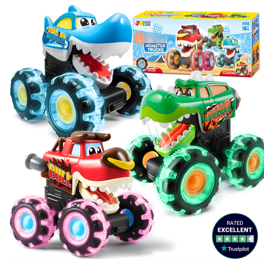 LumiRage® - Voiture Monster aux Grands Pieds Lumineux