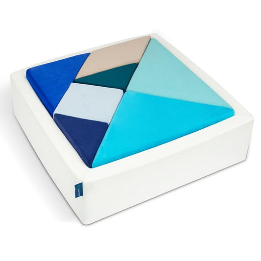 Plushitect® - Coussin de jeu puzzle Tangram