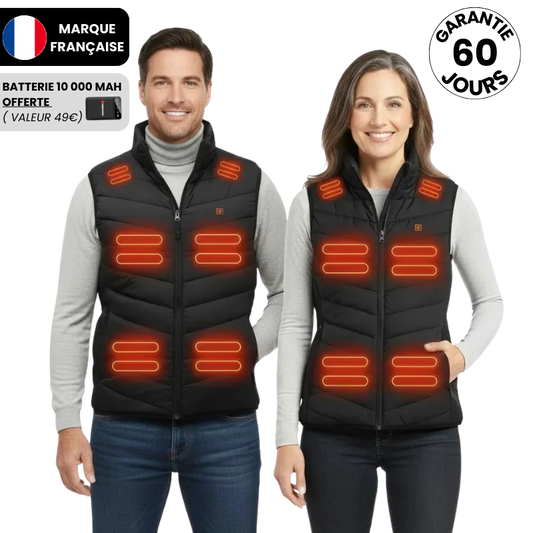 ThermoGilet® - Gilet Thermique Auto-chauffant avec Batterie Gratuit